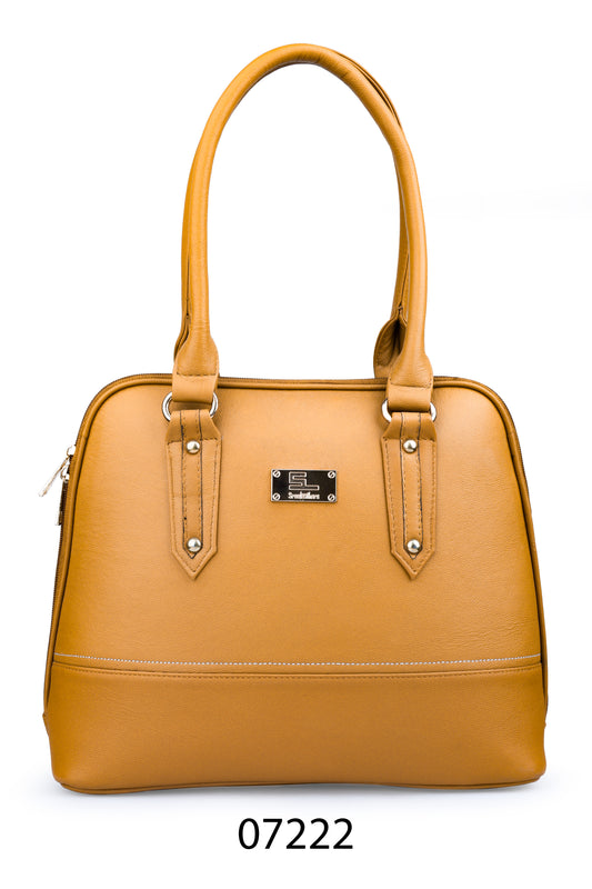Caramel Elegance – Structured Tote